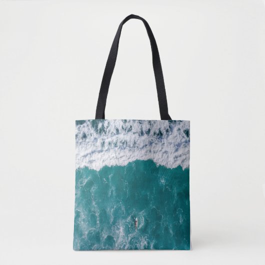 Tote Bag Fourre-tout de l'écume d'Ocean Wave (Devant)