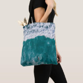 Tote Bag Fourre-tout de l'écume d'Ocean Wave (De près)