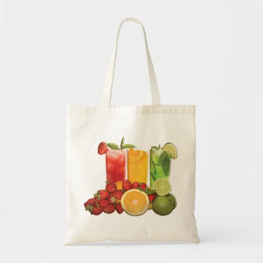 Tote Bag Fourre-tout de Noël avec boissons festives (Devant)