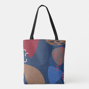 Tote Bag Fourre-tout de nuit géométrique