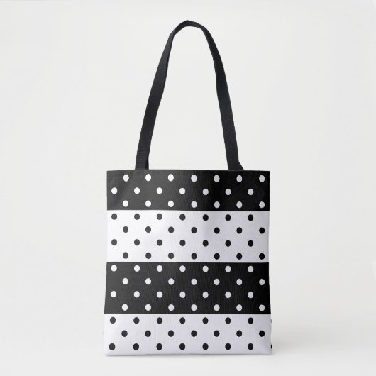 Tote Bag Fourre-tout de Pois monochromes (Devant)