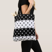 Tote Bag Fourre-tout de Pois monochromes (De près)