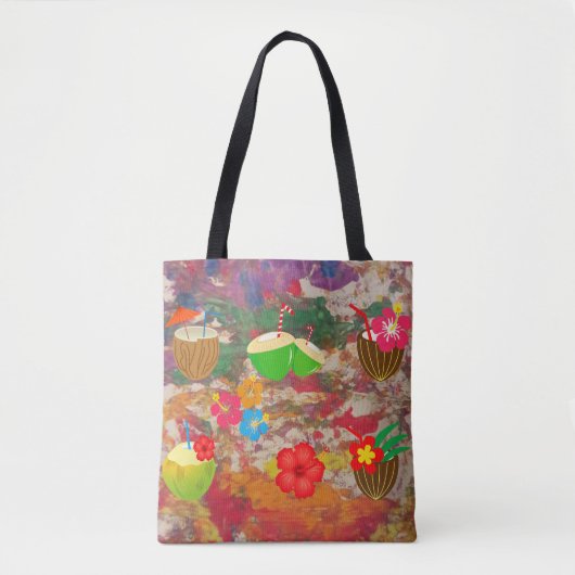 Tote Bag fourre-tout de style hawaïen (Devant)