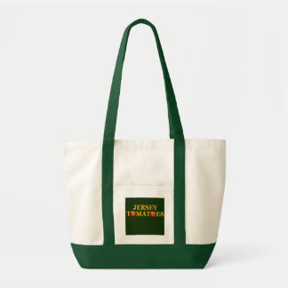 Tote Bag Fourre-tout de tomates vert classique et blanc du
