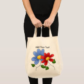 Tote Bag Fourre-tout d'épicerie florale (Devant (produit))