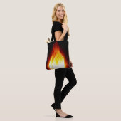 Tote Bag Fourre-tout des flammes (Sur le modèle)