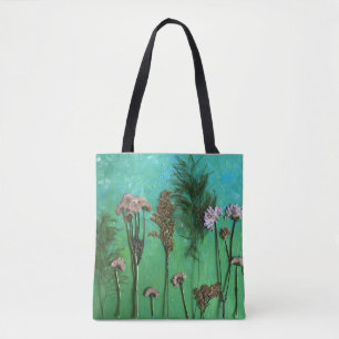 Tote Bag Fourre-tout des fleurs pressées