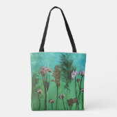 Tote Bag Fourre-tout des fleurs pressées (Dos)