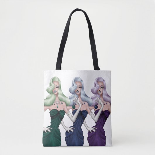 Tote Bag Fourre-tout des pinceaux de vacances (Devant)