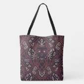 Tote Bag Fourre-tout d'impression triangulaire réversible (Dos)