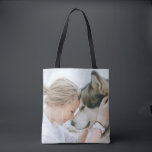 Tote Bag Fourre-tout double face photo personnalisée<br><div class="desc">Créez votre propre fourre-tout photo recto-verso avec votre photo personnalisée, avec modèle d'image à fond vidé. Remplacez cet exemple d'espace réservé par votre propre photo de vous, de votre chien, de votre famille, de votre servante d'accueil, ou de n'importe quel sujet. Téléchargez facilement vos propres photos avec votre propre caractère...</div>