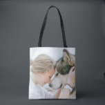 Tote Bag Fourre-tout double face photo personnalisée<br><div class="desc">Créez votre propre fourre-tout photo recto-verso avec votre photo personnalisée, avec modèle d'image à fond vidé. Remplacez cet exemple d'espace réservé par votre propre photo de vous, de votre chien, de votre famille, de votre servante d'accueil, ou de n'importe quel sujet. Téléchargez facilement vos propres photos avec votre propre caractère...</div>