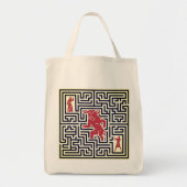 Tote Bag Fourre-tout du Labyrinthe du Minotaure (Devant)