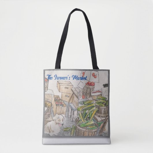 Tote Bag Fourre-tout du marché agricole (Devant)