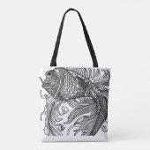 Tote Bag Fourre-tout du visage de poisson (Dos)