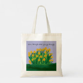 Tote Bag Fourre-tout en coton dans le design floral origina (Dos)