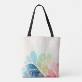 Tote Bag Fourre-tout en fleurs botaniques (Dos)