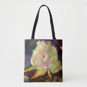 Tote Bag Fourre-tout en fleurs de lotus jaunes (Devant)