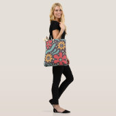 Tote Bag Fourre-tout Floral Super rétro (Sur le modèle)