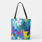 Tote Bag Fourre-tout florale tropicale (Dos)