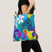 Tote Bag Fourre-tout florale tropicale (De près)