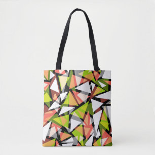 Tote Bag Fourre-tout forme des triangles géométriques sans