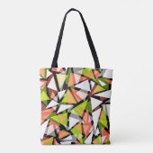 Tote Bag Fourre-tout forme des triangles géométriques sans (Dos)
