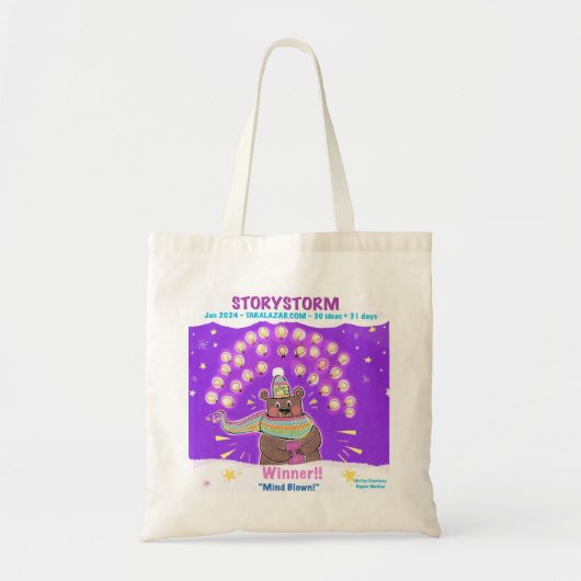 Tote Bag fourre-tout, gagnant de Storystorm 2024 (Devant)