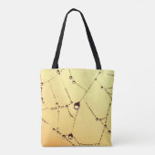 Tote Bag Fourre-tout Gold spiderweb (Dos)