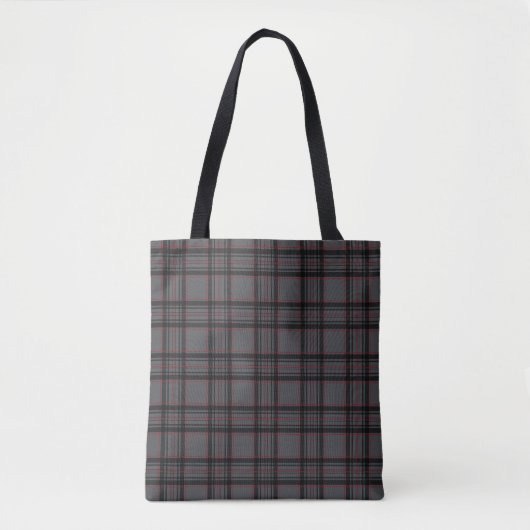 Tote Bag Fourre-tout gris rétro (Devant)