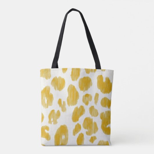Tote Bag Fourre-tout jaune vif (Dos)