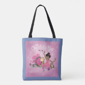 Tote Bag Fourre-tout - JoJo parfaits (bleus) (Dos)