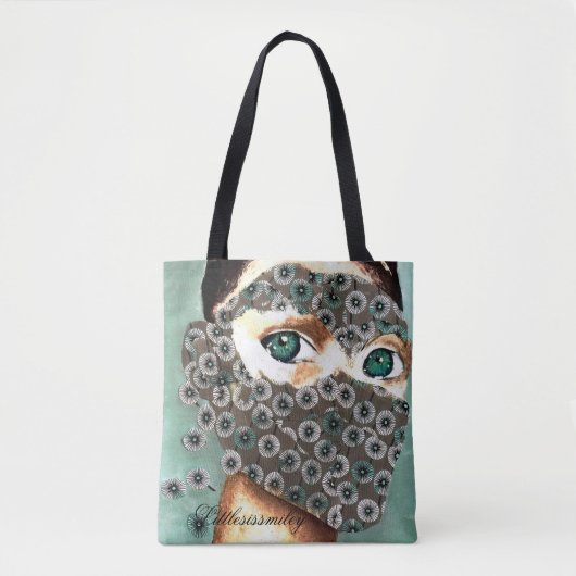 Tote Bag Fourre-tout, la femme masquée (Devant)