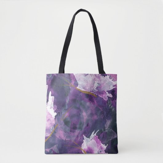 Tote Bag Fourre-tout lilas (Devant)