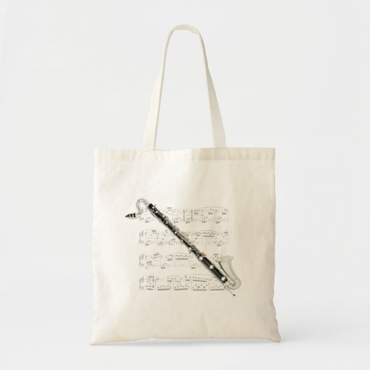 Tote Bag Fourre-tout - musique de clarinette basse et de (Devant)