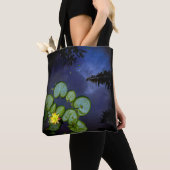 Tote Bag fourre-tout "Night Lily" (De près)