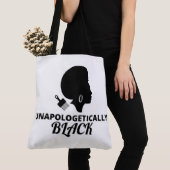 Tote Bag Fourre-tout noir sans excuses (De près)