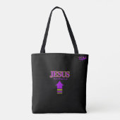 Tote Bag Fourre-tout noire (Dos)