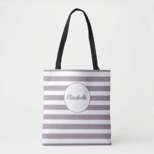 Tote Bag Fourre-tout nommé rayé