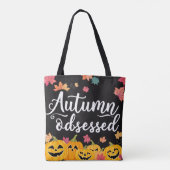 Tote Bag Fourre-tout Obsédée à l'automne ! (Dos)