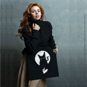 Tote Bag Fourre-tout - Ode to Love Chat de la poète Adiela