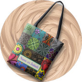 Tote Bag FOURRE-TOUT - Patchwork Motif 1 - Mongram personna