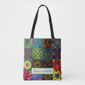 Tote Bag FOURRE-TOUT - Patchwork Motif 1 - Mongram personna (Devant)