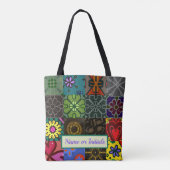 Tote Bag FOURRE-TOUT - Patchwork Motif 1 - Mongram personna (Dos)