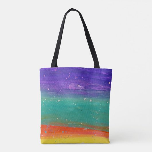 Tote Bag Fourre-tout - Peinture au coucher du soleil (Dos)