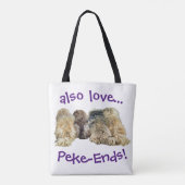 Tote Bag Fourre-tout Pekingese y compris Peke-Ends ! (Dos)
