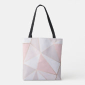 Tote Bag Fourre-tout personnalisée d'art géométrique en or (Dos)