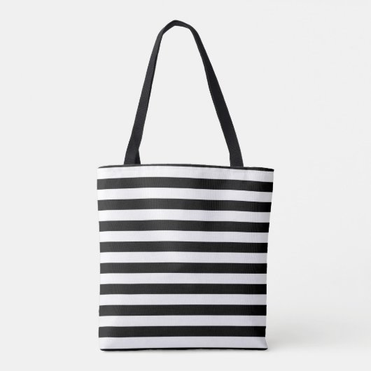 Tote Bag Fourre-tout Personnalisée Gravée Noir Et Blanc (Dos)