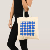 Tote Bag Fourre-tout - Points bleus (Devant (produit))