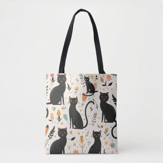 Tote Bag Fourre-tout pour Amoureux de les chats Motif de ch (Devant)